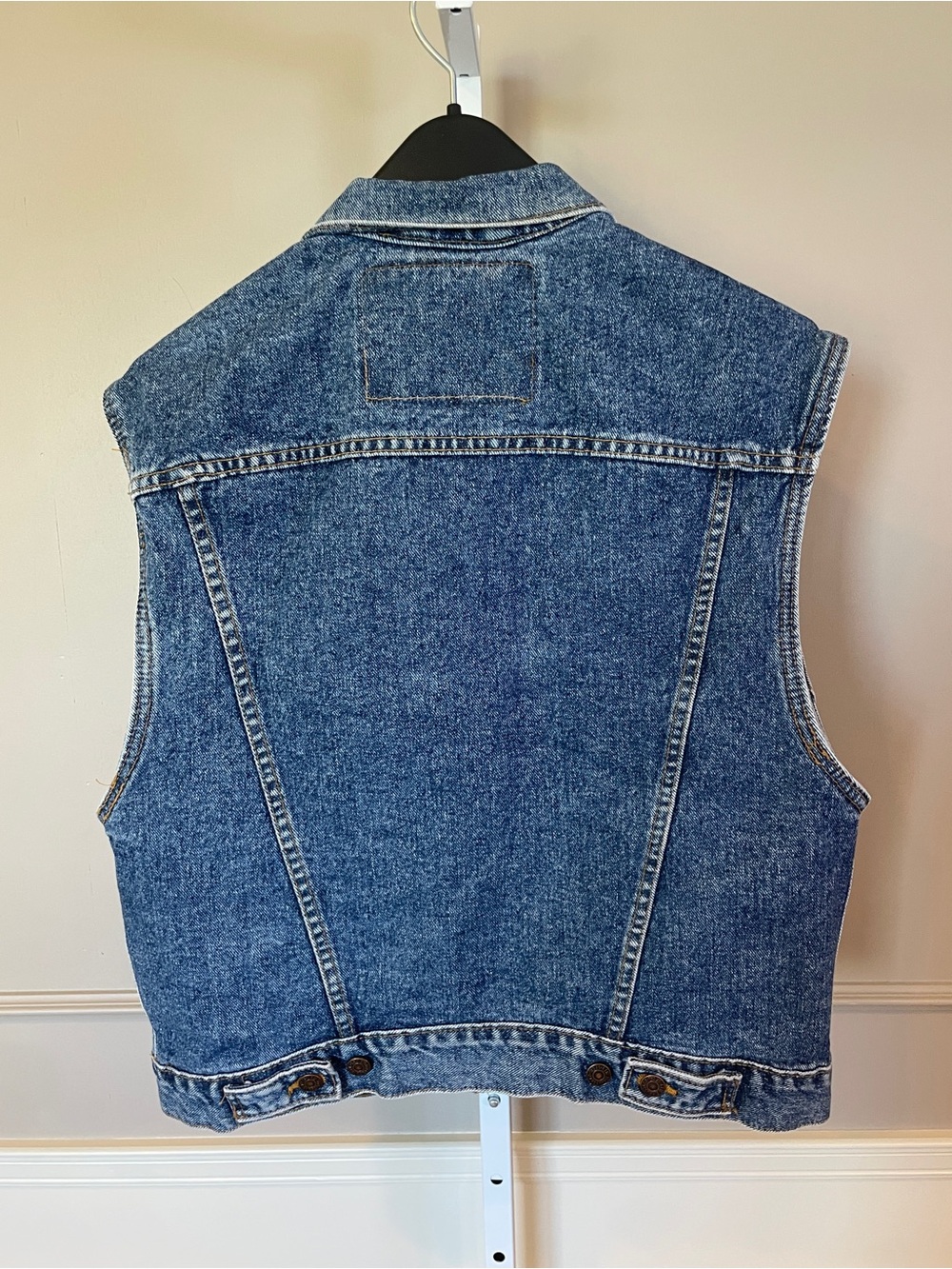 Vintage Levi's Men's 80s 90s Big John Trucker Vest Medium Made in USA 70595 - Picture 4 of 7